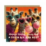 Women Birthday Cards Sassy Giraffe Card For Best Friend BFF