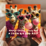 Women Birthday Cards Sassy Giraffe Card For Best Friend BFF