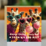 Women Birthday Cards Sassy Giraffe Card For Best Friend BFF