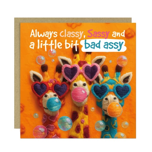 Birthday Cards For Women Sassy Giraffe Card For Best Friend BFF