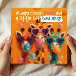 Birthday Cards For Women Sassy Giraffe Card For Best Friend BFF