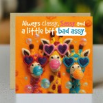 Birthday Cards For Women Sassy Giraffe Card For Best Friend BFF