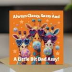 Funny Cards For Women, Birthday Card, Sassy Card For Daughter