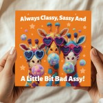Funny Cards For Women, Birthday Card, Sassy Card For Daughter