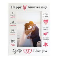 1st Anniversary Gift For Husband Wife Anniversary Frame 7x5
