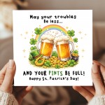 Funny St Patricks Day Card Beer Pints Irish Humour St Paddys Funny St Patricks Day Card Beer Pints Irish Humour St Paddys