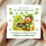 St Patricks Day Card Shamrocks Happy St Patricks Day Card