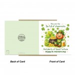 St Patricks Day Card Shamrocks Happy St Patricks Day Card