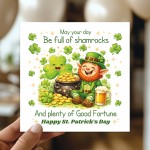 St Patricks Day Card Shamrocks Happy St Patricks Day Card