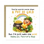 Funny St Patricks Day Card Pot of Gold Joke Happy St Patricks Funny St Patricks Day Card Pot of Gold Joke Happy St Patricks