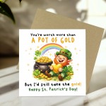 Funny St Patricks Day Card Pot of Gold Joke Happy St Patricks Funny St Patricks Day Card Pot of Gold Joke Happy St Patricks