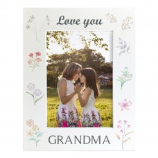 Love You Grandma White Portrait 7x5 Photo Frame Gift For Grandma
