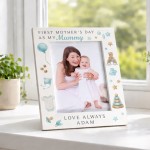 Personalised Gift For 1st Mothers Day White 7x5 Photo Frame