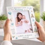 Personalised Gift For 1st Mothers Day White 7x5 Photo Frame