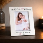 1st Mothers Day Gift White Portrait 7x5 Photo Frame Personalised