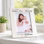 1st Mothers Day Gift White Portrait 7x5 Photo Frame Personalised