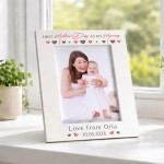 1st Mothers Day As My Mummy Gift White Portrait 7x5 Photo Frame