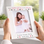 1st Mothers Day As My Mummy Gift White Portrait 7x5 Photo Frame