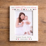 1st Mothers Day As My Mummy Gift White Portrait 7x5 Photo Frame