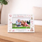 1st Mothers Day Gift White 7x5 Photo Frame Personalised Gift