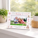 1st Mothers Day Gift White 7x5 Photo Frame Personalised Gift