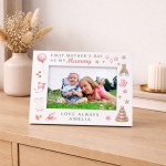 1st Mothers Day Gift White 7x5 Photo Frame Personalised Gift