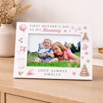 1st Mothers Day Gift White 7x5 Photo Frame Personalised Gift