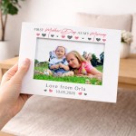 First Mothers Day Gift For Mummy White 7x5 Photo Frame