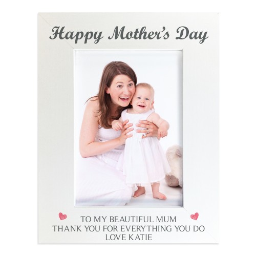 Happy Mothers Day Gift Portrait 7x5 Photo Frame Thank You Gift