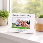 Happy Mothers Day Gift For Mummy White 7x5 Photo Frame