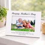 Happy Mothers Day Gift For Mummy White 7x5 Photo Frame