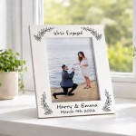 Personalised Engagement Photo Frame 7x5 We're Engaged Couple