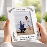 Personalised Engagement Photo Frame 7x5 We're Engaged Couple