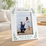 Personalised Engagement Photo Frame 7x5 We're Engaged Custom