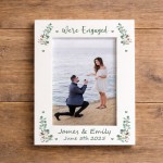Personalised Engagement Photo Frame 7x5 We're Engaged Custom