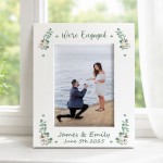 Personalised Engagement Photo Frame 7x5 We're Engaged Custom