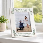 Personalised Engagement Photo Frame Gift For Couple 7x5 Frame