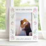 Personalised Wedding Day Photo Frame Gift For Couple 7x5 Frame Personalised Wedding Day Photo Frame Gift For Couple 7x5 Frame