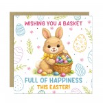 Cute Easter Bunny Card Happy Easter Greeting Card For Kids