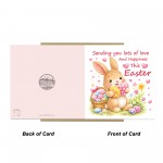Happy Easter Card For Daughter or Granddaughter Cute Bunny