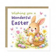 Happy Easter Bunny Card For Daughter Granddaughter Cute Easter