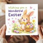 Happy Easter Bunny Card For Daughter Granddaughter Cute Easter