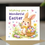 Happy Easter Bunny Card For Daughter Granddaughter Cute Easter