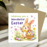 Happy Easter Bunny Card For Daughter Granddaughter Cute Easter