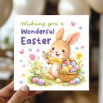 Happy Easter Bunny Card For Daughter Granddaughter Cute Easter