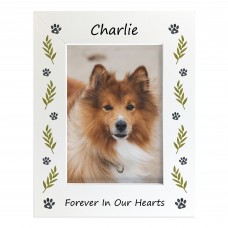Personalised Dog Memorial 7x5 White Photo Frame Pet Loss Gifts