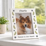 Personalised Dog Memorial 7x5 White Photo Frame Pet Loss Gifts