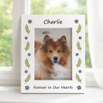 Personalised Dog Memorial 7x5 White Photo Frame Pet Loss Gifts