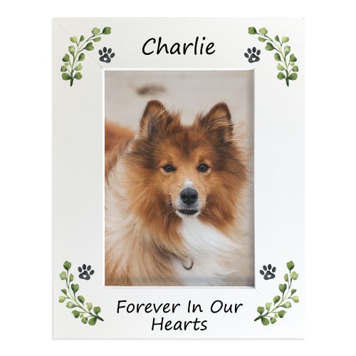 Personalised Dog Memorial Photo Frame 7x5 Forever In Our Hearts Personalised Dog Memorial Photo Frame 7x5 Forever In Our Hearts