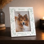 Personalised Dog Memorial Photo Frame 7x5 Forever In Our Hearts Personalised Dog Memorial Photo Frame 7x5 Forever In Our Hearts